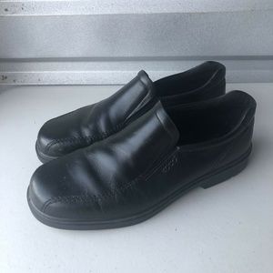Ecco Helsinki Loafers Black Bicycle Toe Size 46C